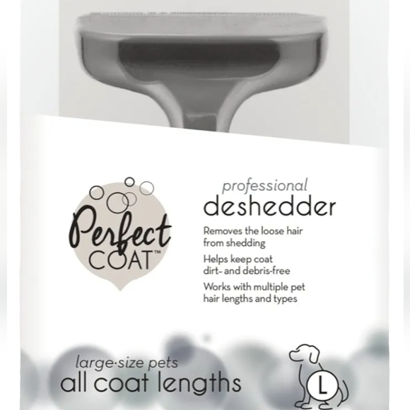 Fur Deshedder Brush Large Shedding Dogs Perfect Coat Deshedding Comb 50+ lbs - Picture 10 of 10